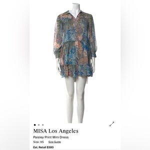 MISA Los Angeles Men's Shirt in Green and Pink